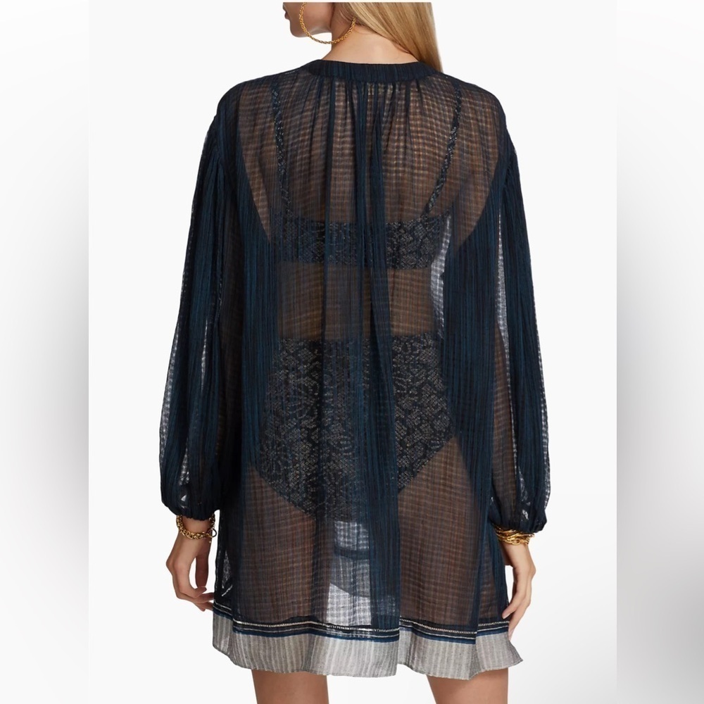 Ulla Johson Mandira Sheer Coverup Sundress ✨ - Picture 4 of 12